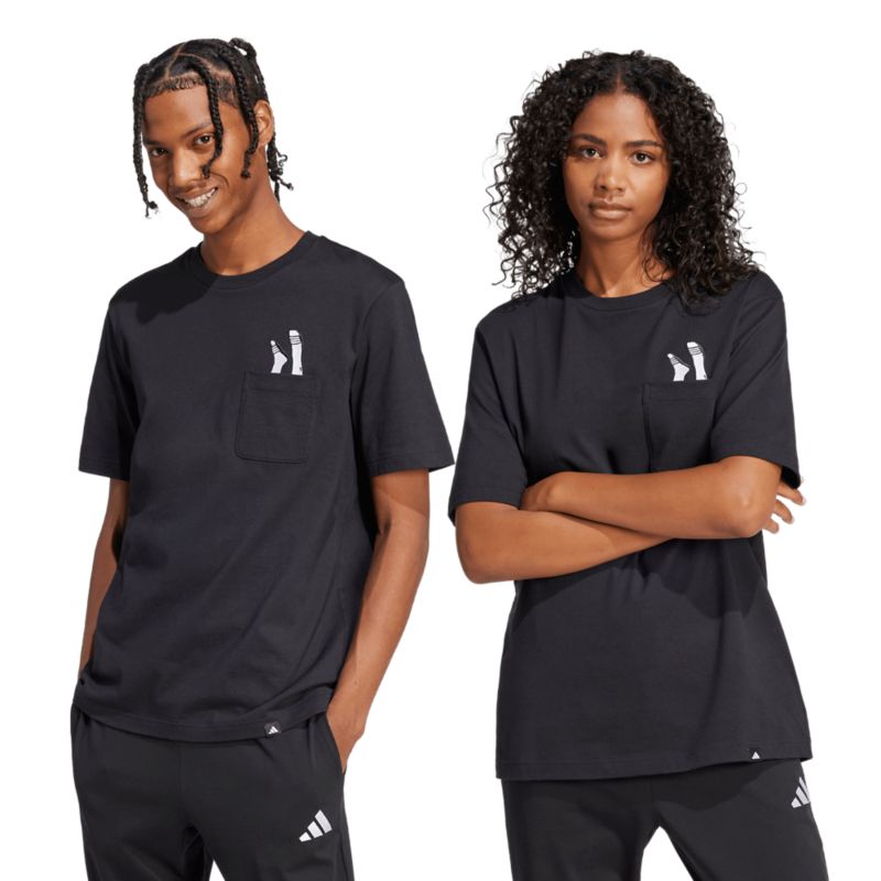 Adidas Lounge Slides Graphic Pocket Tee T-Shirt