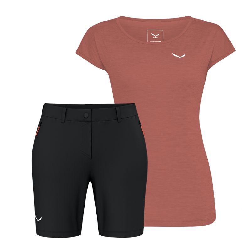 Salewa Puez Tee + Puez Talvena Wanderkombi